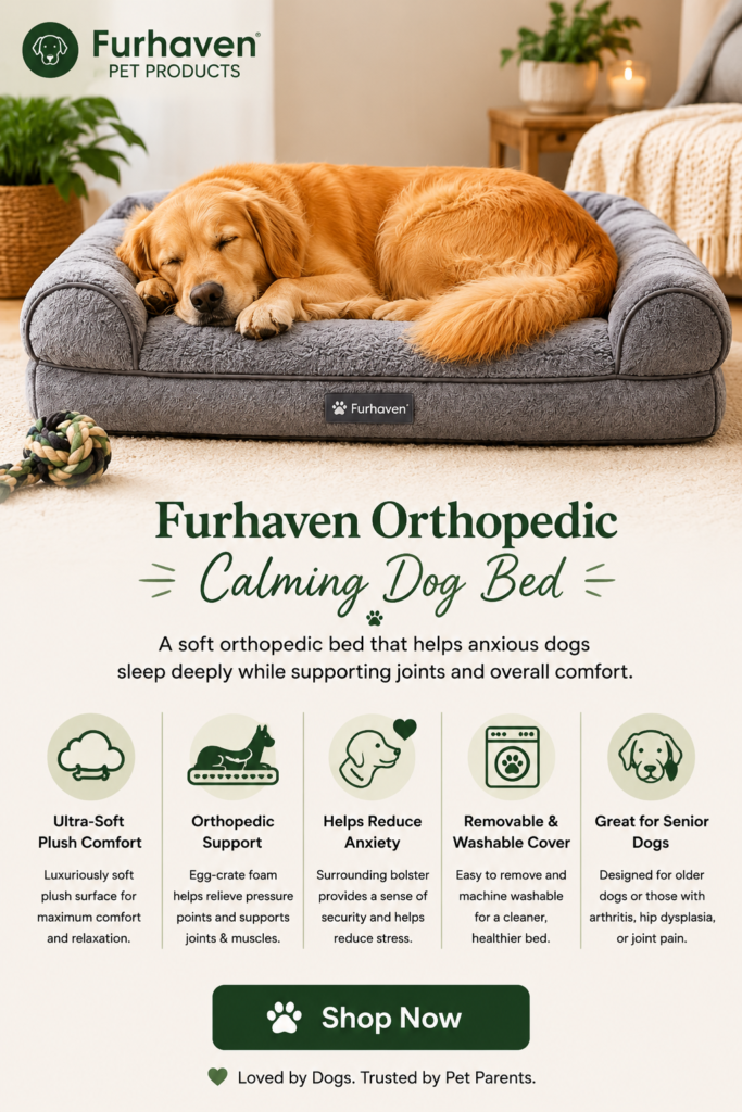 Furhaven Orthopedic Calming Dog Bed