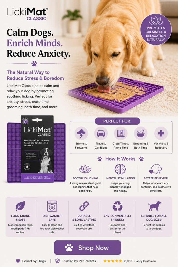LICKIMAT Classic Dog Anxiety Reducer