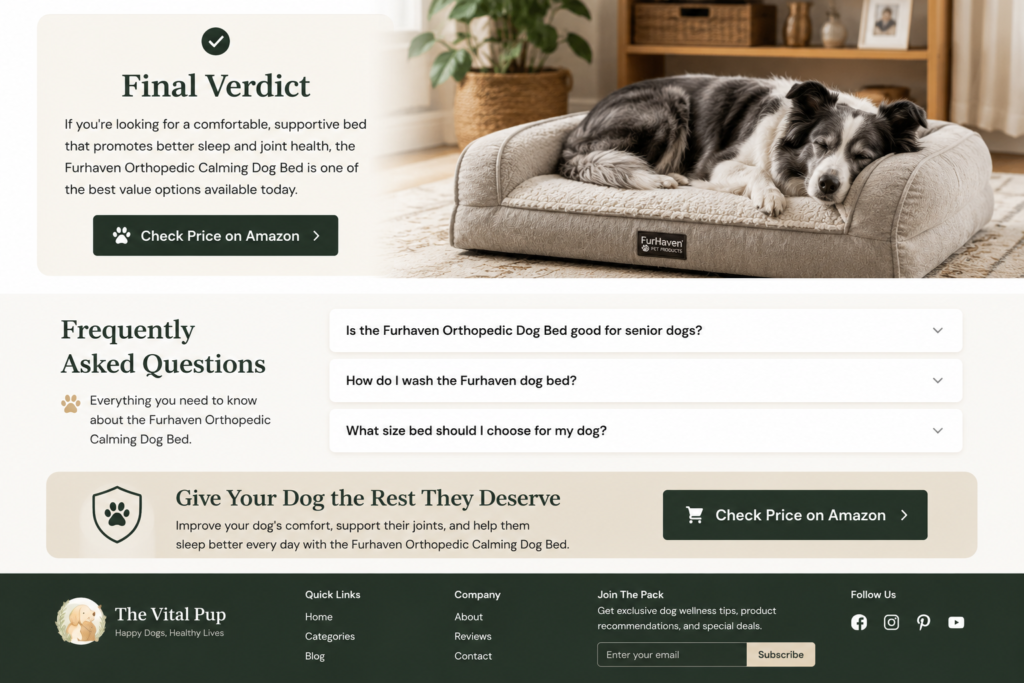 Furhaven Orthopedic Calming Dog Bed