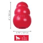 KONG Classic large dog toy size and dimension guide