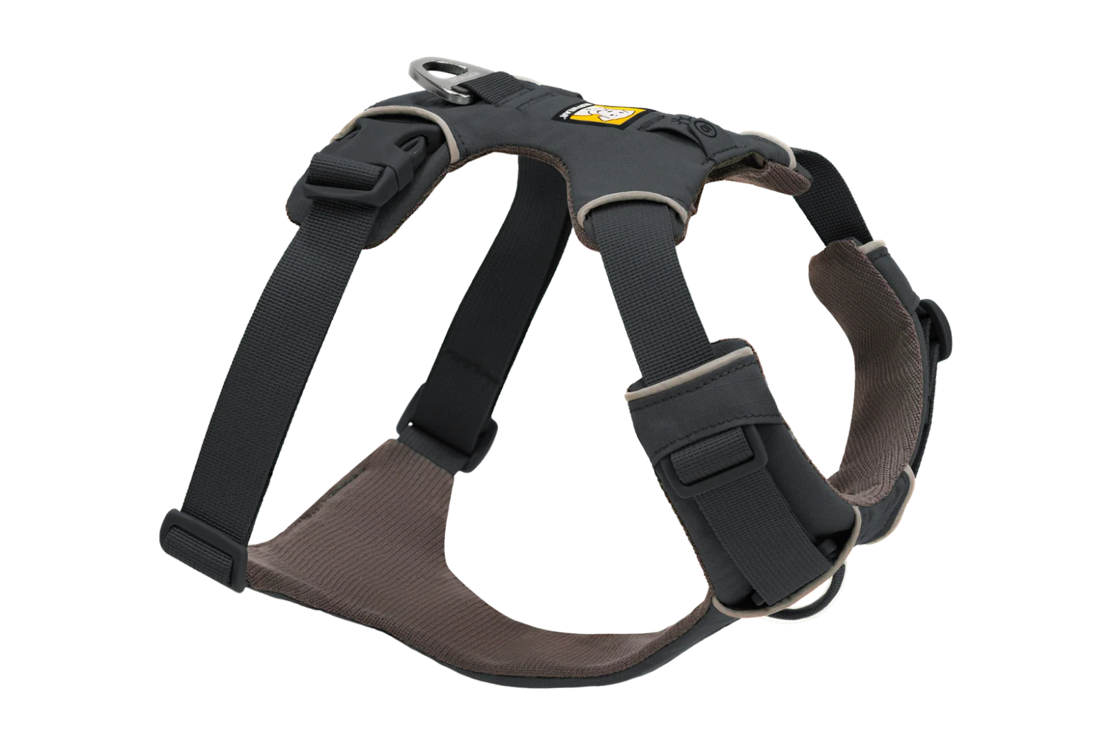 Ruffwear Front Range harness in Basalt Gray, right-side product view