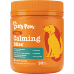 Zesty Paws Calming Bites turkey flavor 90 soft chews exact front jar image