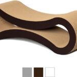 Walnut brown PetFusion Ultimate Cat Scratcher Lounge exact product view