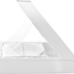 SureFeed Microchip Pet Feeder exact side view showing the opening lid