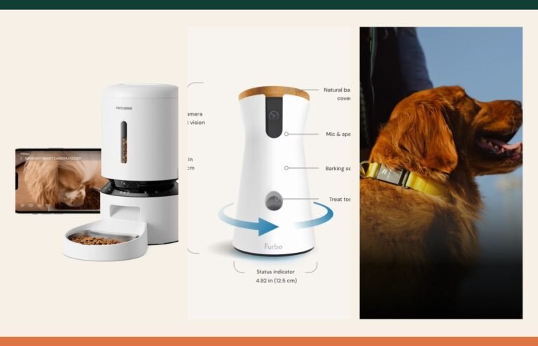 Selection of recognizable products in The Vital Pup Smart Pet Tech category